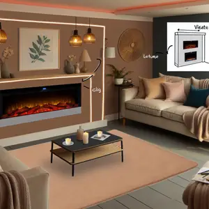 Каминокомплект Royal Flame Bradford: серый графит с очагом Fobos FX M Black