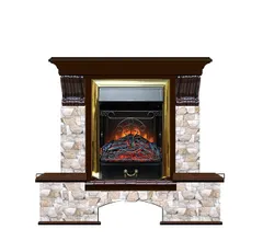 Каминокомплект Glenrich БОСТОН К АРБАТ угл. дуб 46 c топкой MAJESTIC BR