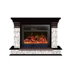 Каминокомплект Glenrich ПАНОРАМА 28 КАРЕЛИЯ венге c топкой NEWFLAME