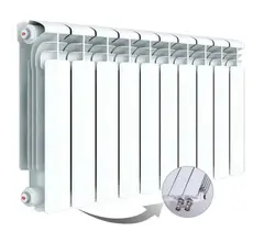 Радиатор алюминиевый RIFAR ALUM Ventil 350 10 секц. нижн. прав. 50 мм