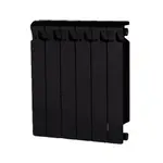 Радиатор биметаллический RIFAR Monolit 500-6 Ду 3/4 черный матовый – вид 1