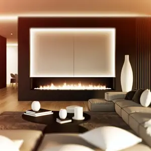 Портал Royal Flame Modern - Белый с черным обзор