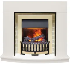 Каминокомплект Dimplex Montana - Белый с очагом Danville Brass FB2