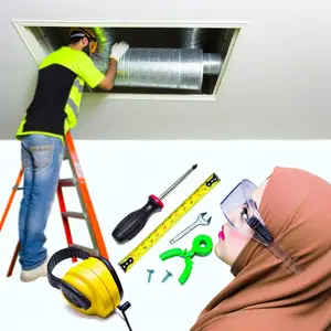 Установка канального вентилятора в круглом воздуховоде