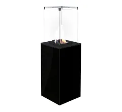 Уличный газовый нагреватель Kratki PATIO/M/G31/37MBAR/CZ - черное стекло, с ручным управлением