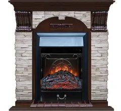 Каминокомплект Glenrich АРОЧНЫЙ МИСХОР угл. дуб 46 c топкой MAJESTIC BL