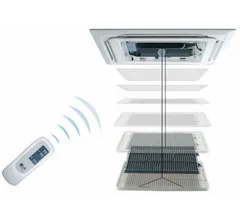 Автоматическое перемещение передней панели кассет.24-60К BTU LG PTEGMO.ENCXLEU