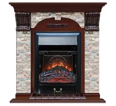 Каминокомплект Glenrich АРОЧНЫЙ ГЦ угл. кр.дер. c топкой MAJESTIC BL