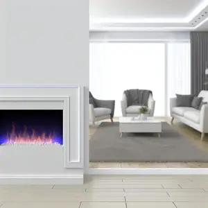 Каминокомплект Royal Flame Lumsden - Белый дуб с очагом