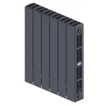 Радиатор биметаллический RIFAR SUPReMO Ventil 350 Титан 06 секц. нижн. лев. – вид 1