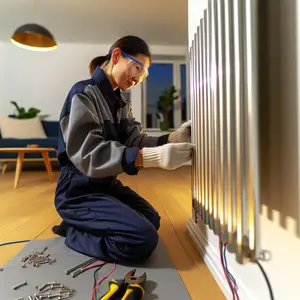 Схема соединения секций биметаллического радиатора: установка