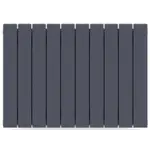 Радиатор биметаллический RIFAR SUPReMO 500 RAL 7012 10 секц. бок. – вид 1