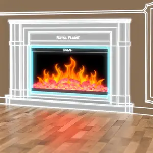 Электрокамин Royal Flame Dallas с эффектом живого огня