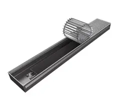 Конвектор КЗТО Бриз В 240х85 х2500 1то Конц прав 220V ТСМ (5 Nova 12 втулки черн)