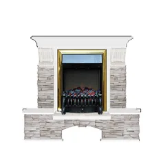 Каминокомплект Glenrich БОСТОН К МИСХОР угл. белый c топкой FOBOS BR