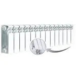 Радиатор биметаллический RIFAR BASE Ventil 200 14 секц. нижн. прав. – вид 1