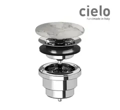 Донный клапан CIELO назначение-универсальный Carrara Statuario (PIL01 CS)