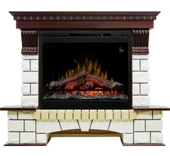 Каминокомплект Dimplex Pierre Luxe угловой - Темный дуб / Белый с очагом Symphony 26'' DF2624L-INT