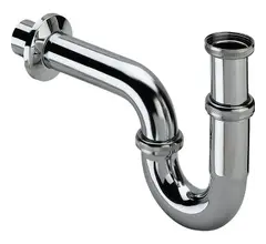 Сифон трубный для раковины Duravit 1 1/4" цвет хром (0050260000)
