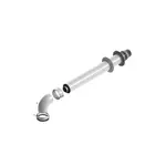 Дымоход концентрический Buderus DN60/100х1000мм горизонтальный,комплект – вид 1