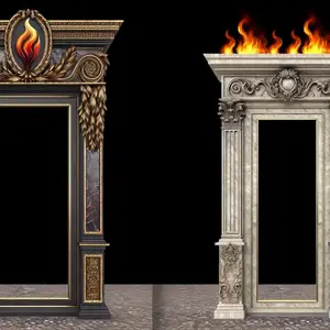 Портал Royal Flame Athena - Темный дуб: элегантный выбор