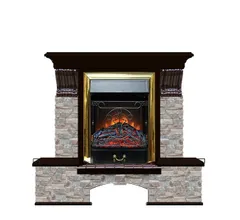 Каминокомплект Glenrich БОСТОН К ГЦ венге c топкой MAJESTIC BR
