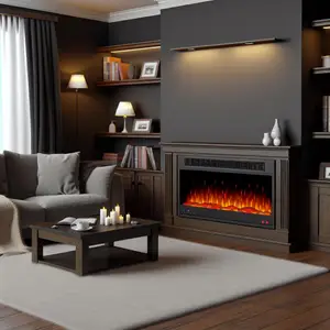 Портал Royal Flame Chalet - Темный дуб для уютного дома