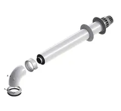 Горизонтальное коаксиальное окончание De Dietrich DY 871 PPS, Ø 60/100 мм, L= 800 мм