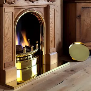 Каминокомплект Royal Flame Neapol - Дуб антик с очагом Fobos FX M Brass - уют в вашем доме