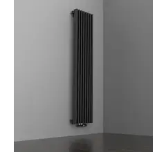 Радиатор КЗТО QUADRUM 60 V 2000-7 R RAL1T103S9005 черный матовый муар