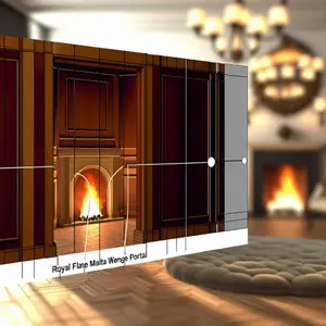 Портал Royal Flame Malta - Венге для уютного интерьера