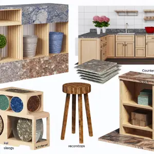 Идеи для использования обрезков столешницы в интерьере