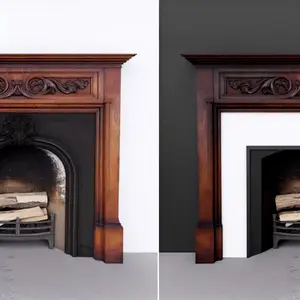 Портал Royal Flame Lumsden - Махагон коричневый антик для уюта