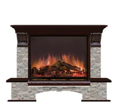 Каминокомплект Glenrich БОСТОН К A33 ГЦ дуб 46 c топкой ARTE 33