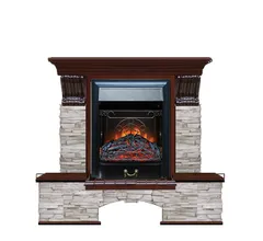 Каминокомплект Glenrich БОСТОН К МИСХОР кр.дер. c топкой MAJESTIC BL