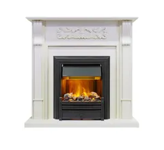 Каминокомплект Dimplex Venice - Фактурный белый с очагом Brookline Black