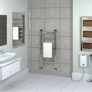 Типы электрических полотенцесушителей для ванной комнаты