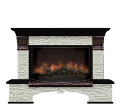 Каминокомплект Glenrich БОСТОН К R 86 ГО венге c топкой RONDO 86