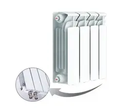 Радиатор биметаллический RIFAR BASE Ventil 350 04 секц. нижн. прав.