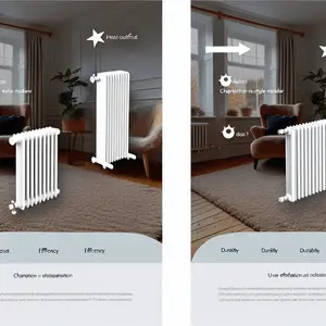 Радиатор Zehnder Charleston: сравнение моделей 3057/15 и 3057/17