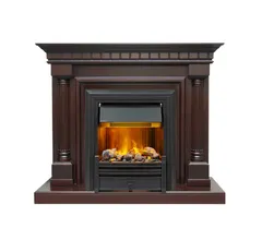 Каминокомплект Dimplex Dallas - Темный дуб с очагом Brookline Black