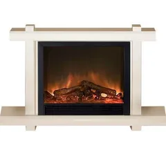 Каминокомплект Glenrich КАПРИ Delux Sh 33BL бел.дуб c топкой SHARM 33 BL