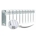 Радиатор биметаллический RIFAR BASE Ventil 200 10 секц. нижн. прав. – вид 1