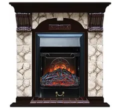 Каминокомплект Glenrich АРОЧНЫЙ КАРЕЛИЯ венге c топкой MAJESTIC BL