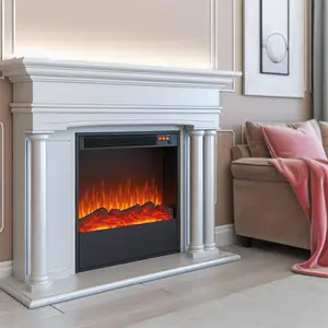 Электрокамин Royal Flame Valletta – Орех с очагом Fobos FX M Brass