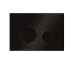 Клавиша смыва Elsen E11 с круглыми кнопками, черный матовый (E11.blackmatt)