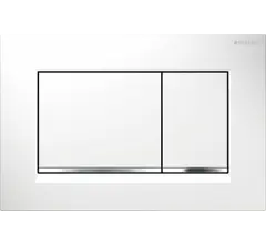 Клавиша смыва Geberit Sigma30 белый/глянцевый хром/белый (115.883.KJ.1)