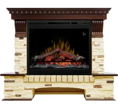 Каминокомплект Dimplex Pierre Luxe угловой - Темный дуб / Сланец (Высота 1000мм) с очагом Symphony 26'' DF2624L-INT