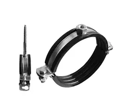 Металлический оцин. хомут для труб болтом и дюбелем ROYAL THERMO 1/2" (20-24мм)