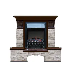 Каминокомплект Glenrich БОСТОН К МИСХОР дуб 46 c топкой FOBOS BL